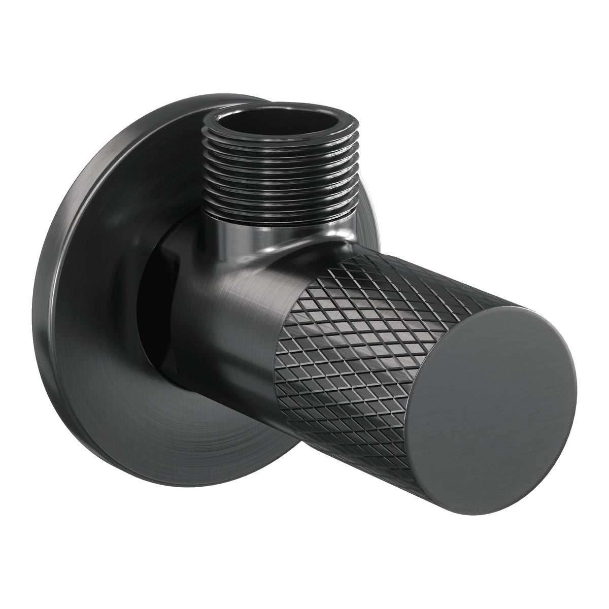 Brauer Carving hoekstopkraan - Geborsteld Gunmetal PVD