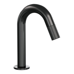 Brauer Carving opbouw fonteinkraan met gebogen uitloop - Geborsteld Gunmetal PVD