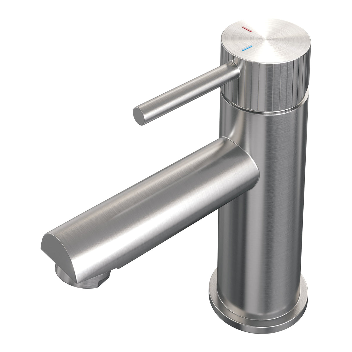 Brauer Stripe wastafelkraan - geborsteld RVS PVD