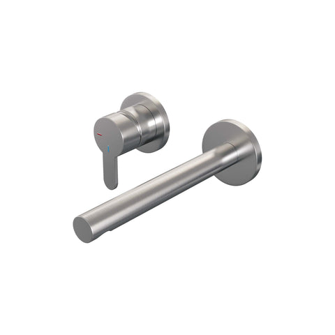 Brauer Edition inbouw wastafelkraan - rechte uitloop - rozetten - hendel links - Mat Zwart - 5-S-083-S4-65