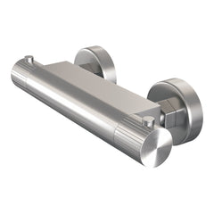 Brauer Stripe opbouw douche thermostaatkraan - geborsteld RVS PVD