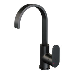 Brauer Edition wastafelkraan hoog cascade - Mat Zwart - 5-S-003-S1
