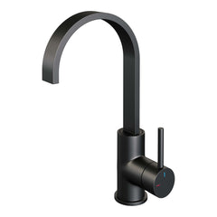 Brauer Edition wastafelkraan hoog cascade - Mat Zwart - 5-S-003-S3