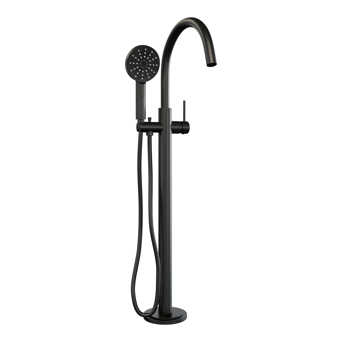 Brauer Edition vrijstaande badkraan - 3 standen handdouche - Mat Zwart