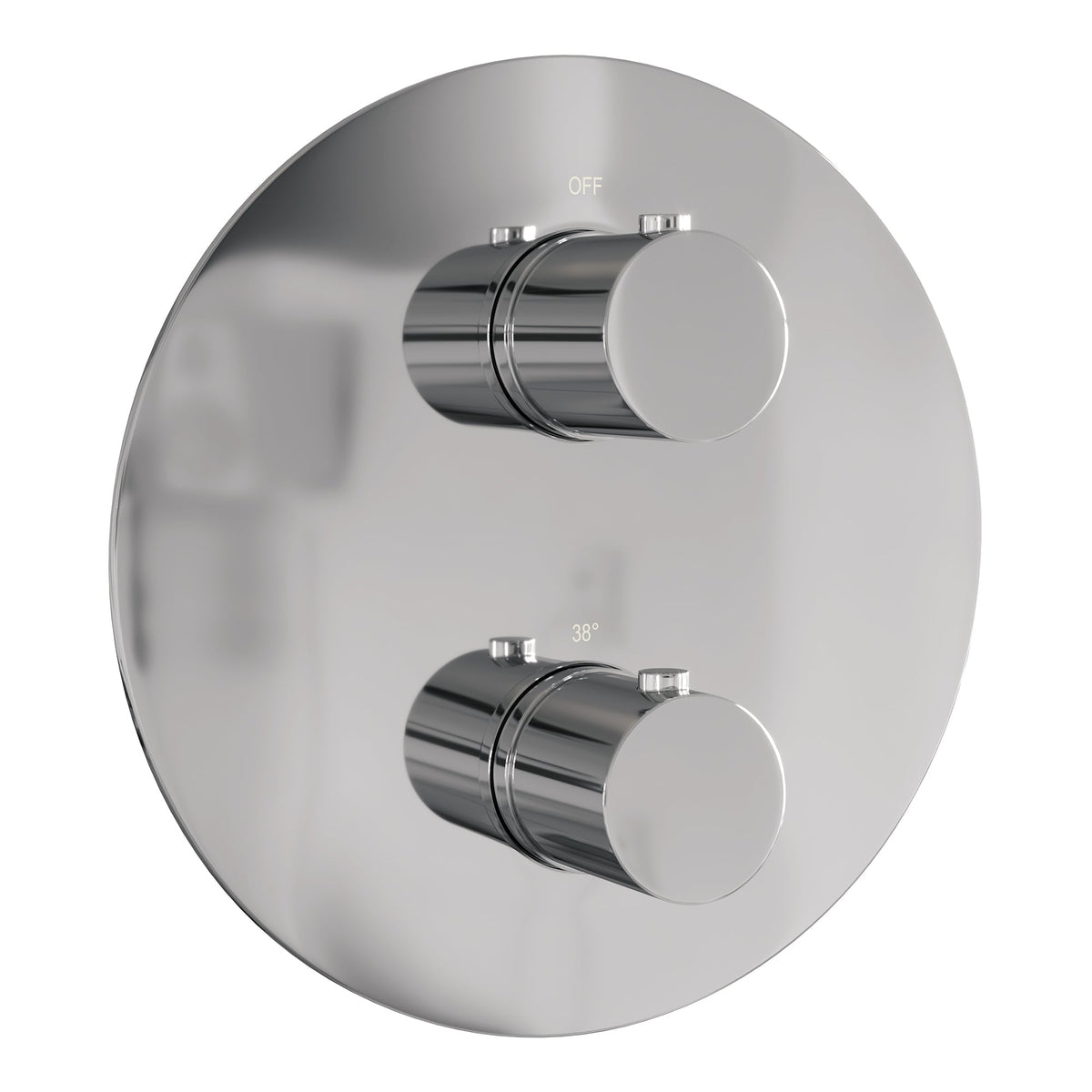 Brauer Edition 3-weg inbouwthermostaat rond chroom