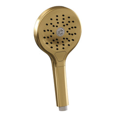 Brauer Edition 3 standen handdouche rond - Geborsteld Goud PVD