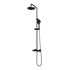 Brauer Carving stortdoucheset - hoofddouche 20cm - ronde handdouche - Geborsteld Gunmetal PVD