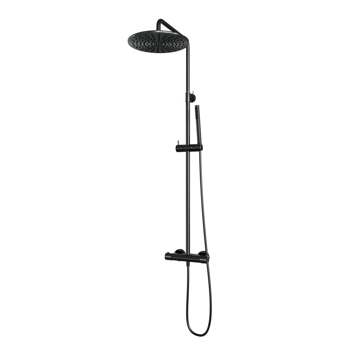 Brauer Carving stortdoucheset - hoofddouche 30cm - staafhanddouche - Geborsteld Gunmetal PVD