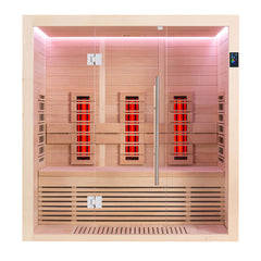 AWT Infrarotkabine E1250B-IR Hemlock 180x110 zonder oven