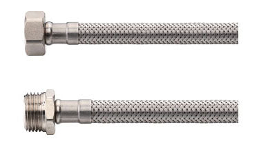 Flexible connection hose 3/8" FI x 3/8" ME 30 cm SS