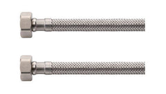 Flexible connection hose 1/2" FI x 3/8" FI 30 cm SS
