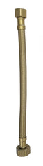 Flexible connection hose 1/2" x 3/8" 25 cm brushed brass