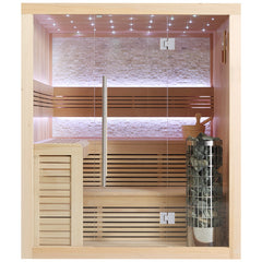 AWT Sauna E1102C Hemlock 180x150 9kW Cilindro