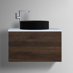 StoneArt Wastafel LC112 zwart 45x45cm mat