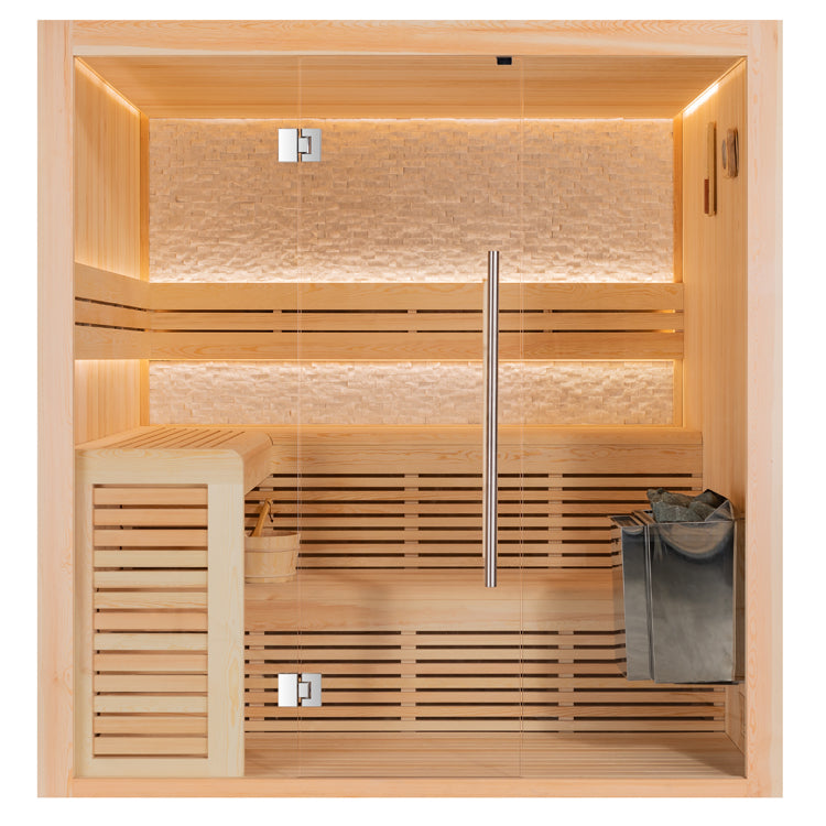 AWT Sauna B1812B Pinienholz 200x180 9kW Viking Bi-O