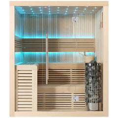 AWT Sauna E1112C Hemlock 180x150 9kW Cilindro