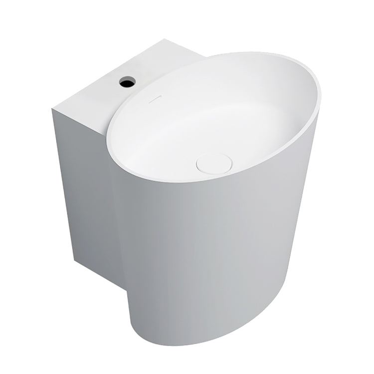 StoneArt Wastafel  LZ253 - wit glanzend - 50x45cm