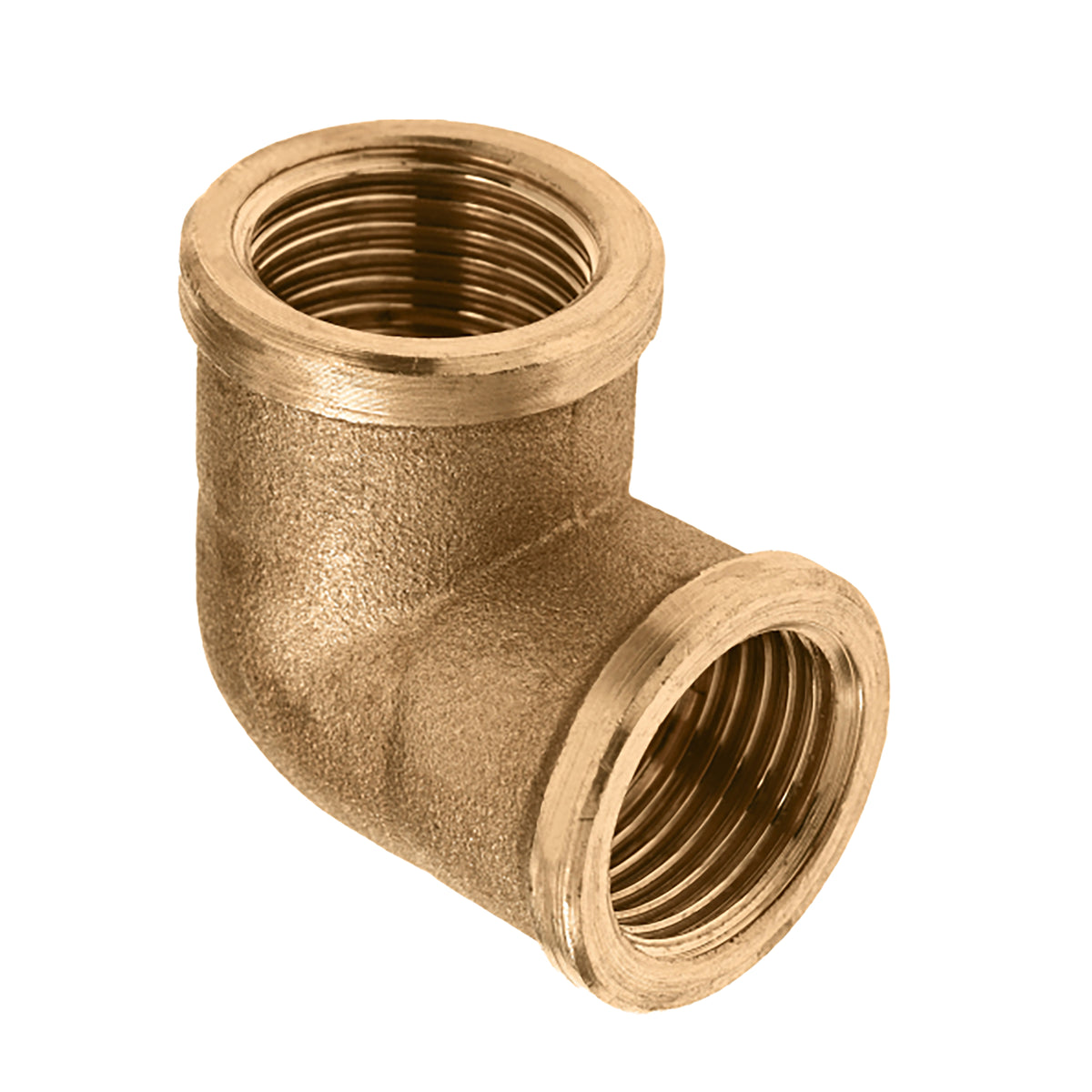 Threaded elbow fitting brass 1/2" FI x 1/2" FI