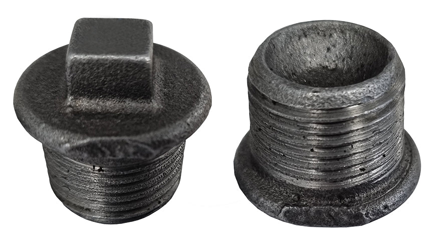 290 Malleable Plug 3/8" black
