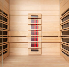 AWT E1250E-IR hemlock - infrarood sauna - 100x100 - zonder oven