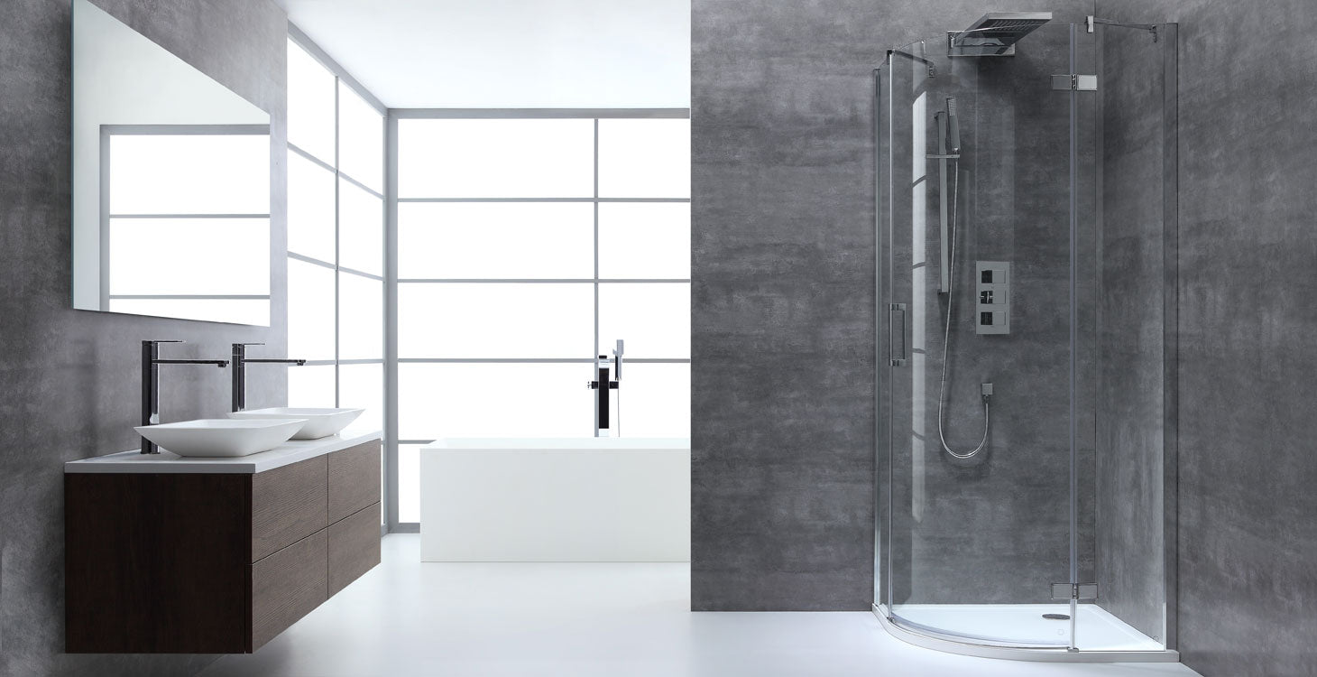AWT Duschabtrennung LBR0906 90x90 rechts