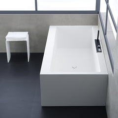 StoneArt Vrijstaand Badkuip BS-535 - wit mat - 188x100