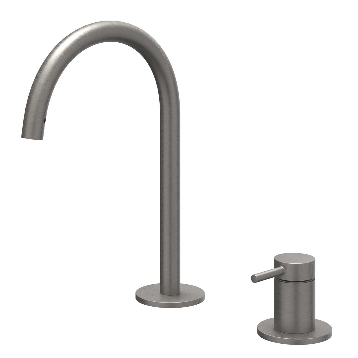 IVY Bond wastafelkraan 2-gats - geborsteld metal black PVD