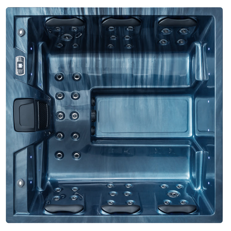 AWT IN-407 eco - buiten spa - OceanWave - 200x200 - grijs
