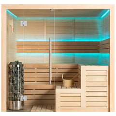 AWT Sauna E1613XL Hemlock 240x200 9kW Cilindro