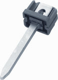 PVC muurpen met klemnok 65mm