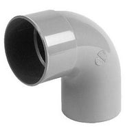 HWA bend socket 80 mm x spigot 80 mm 90 degrees PVC
