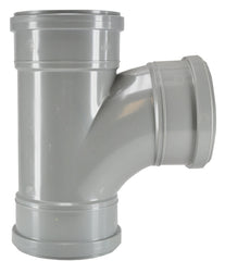 T-stuk 3 x manchet 110 mm 90 graden PVC