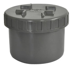 Eindstuk met schroefdeksel 110 mm PVC