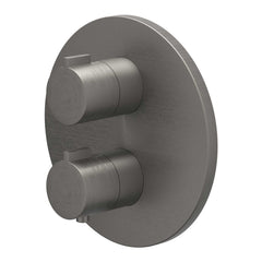 IVY Pact afbouwdeel inbouwthermostaat 1 stopkraan - geborsteld metal black PVD