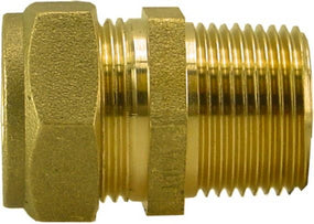 P-902T brass compression fitting 3/8"male x 10