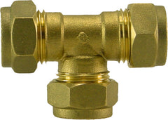 P-701 brass compression tee fitting 12mm
