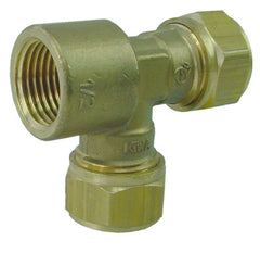 P-737 messing knel teestuk 22x22x3/4"binnen