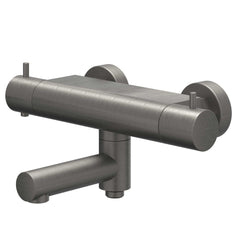 IVY Bond opbouw badthermostaatkraan draaibare uitloop cooltouch - geborsteld metal black PVD