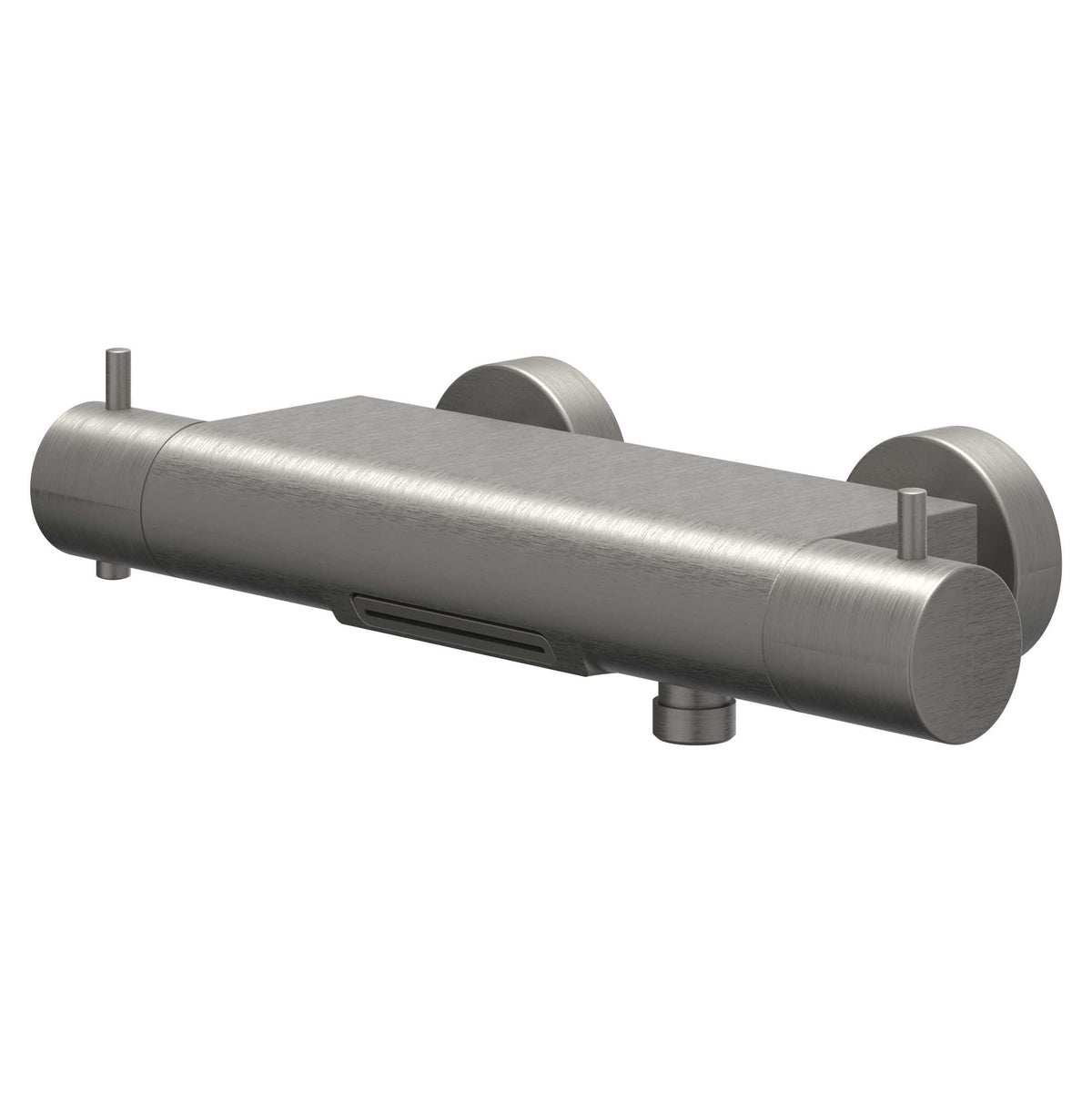 IVY Bond opbouw badthermostaatkraan cooltouch cascade uitloop - geborsteld metal black PVD