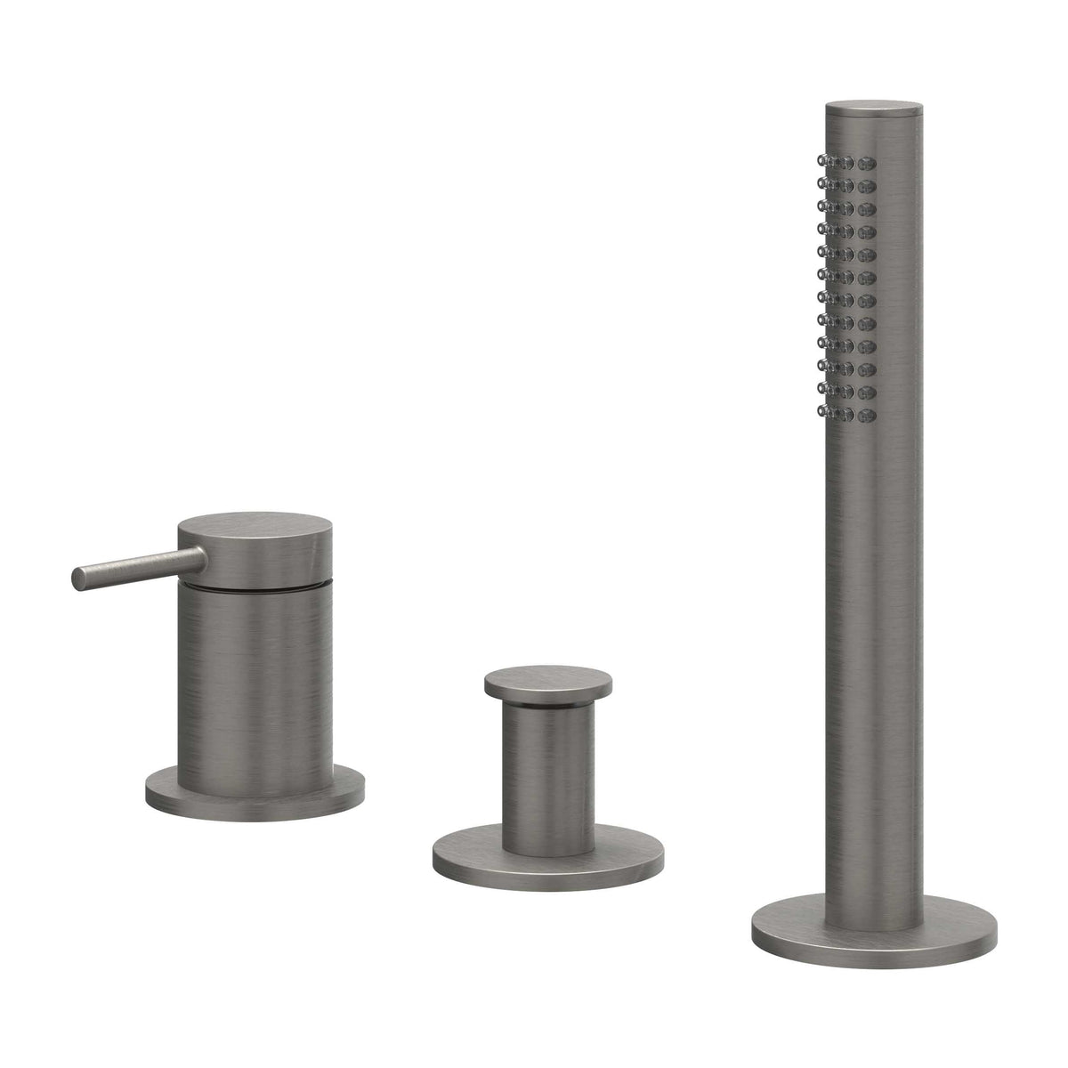 IVY Bond badrandcombinatie 3-gats - geborsteld metal black PVD