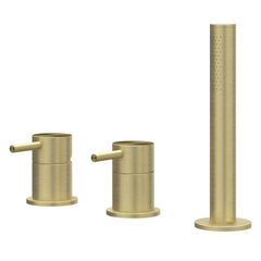 IVY Concord badrandcombinatie 3-gats RVS 316 - geborsteld mat goud PVD