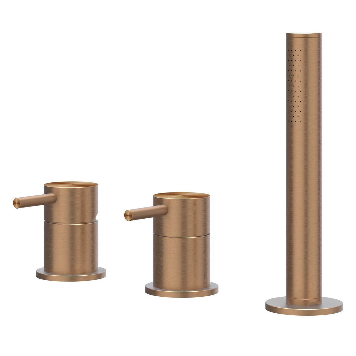 IVY Concord badrandcombinatie 3-gats RVS 316 - geborsteld mat koper PVD