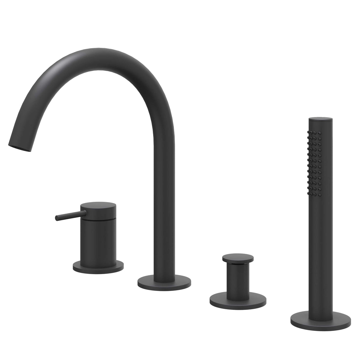 IVY Bond badrandcombinatie 4-gats - mat zwart PED