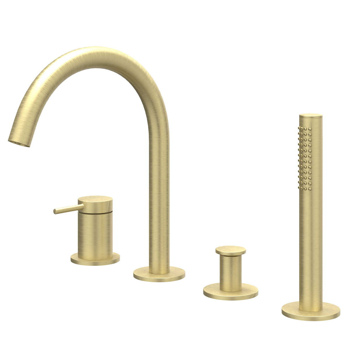 IVY Bond badrandcombinatie 4-gats - geborsteld mat goud PVD