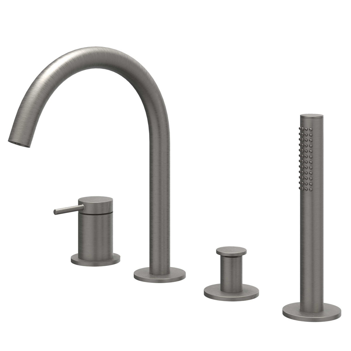 IVY Bond badrandcombinatie 4-gats - geborsteld metal black PVD