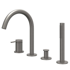 IVY Bond badrandcombinatie 4-gats - geborsteld metal black PVD