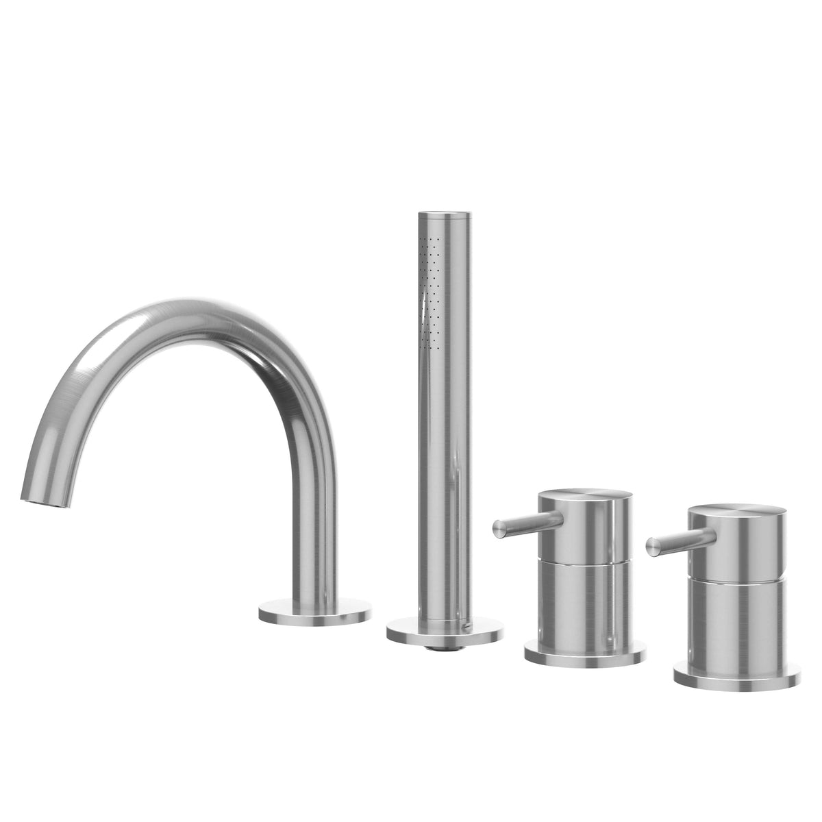 IVY Concord badrandcombinatie 4-gats draaibare uitloop RVS 316 - geborsteld RVS