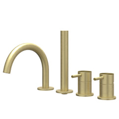 IVY Concord badrandcombinatie 4-gats draaibare uitloop RVS 316 - geborsteld mat goud PVD