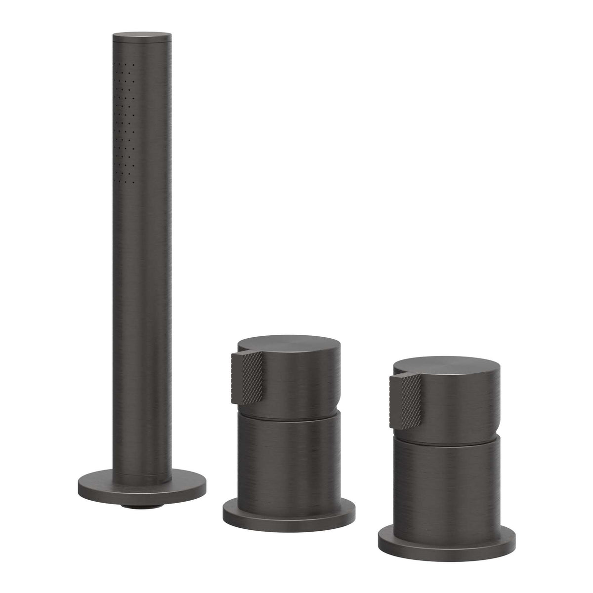 IVY Tribe badrandcombinatie 3-gats RVS 316 - geborsteld carbon black PVD