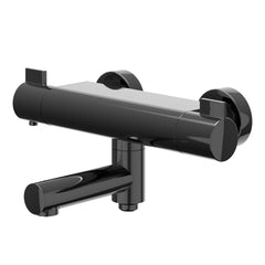 IVY Pact opbouw badthermostaatkraan draaibare uitloop cooltouch - zwart chroom PVD